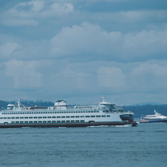 Take your own vehicle to Ireland by traveling on a car ferry across the Irish Sea.