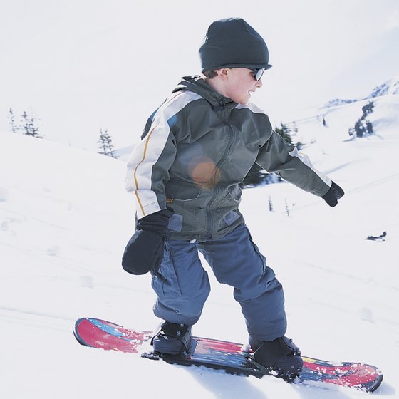 Kids can learn to snowboard at 3 years old.