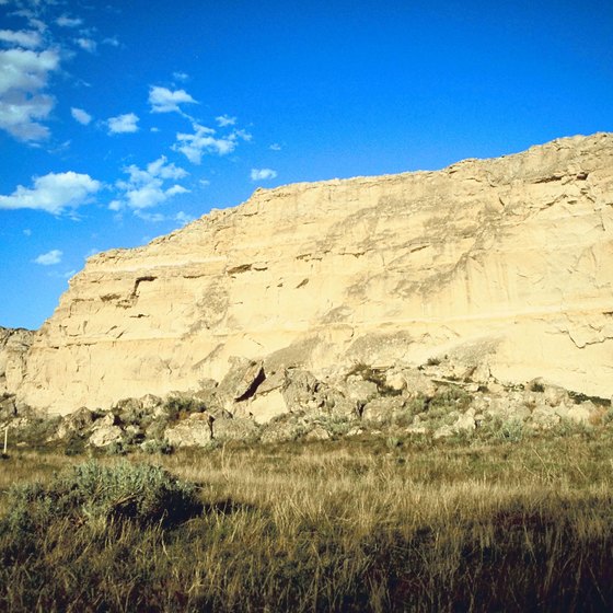 Register Cliff in Wyoming is a top Oregon Trail landmark.