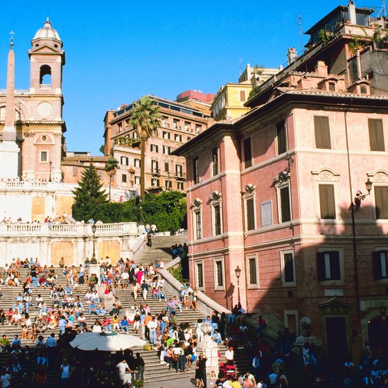 Rome's Spanish Steps are a favorite gathering point.