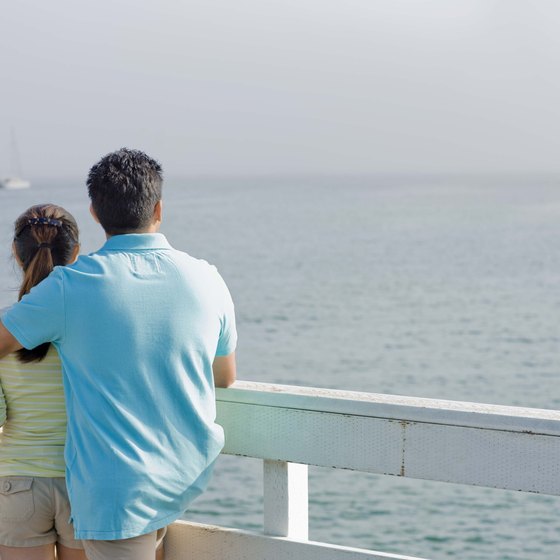 The California coastline includes vacation spots for romantic getaways.