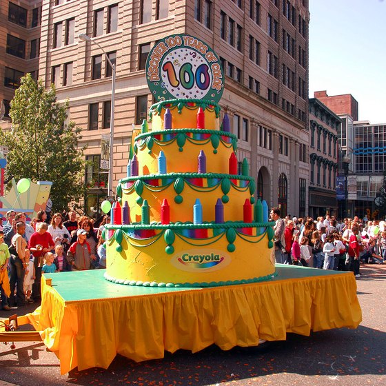 Crayola celebrated its 100th birthday in 2003 with a parade and festivities in Easton, Pennsylvania.