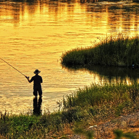 Fishing the Muskegon River in Newaygo, Michigan