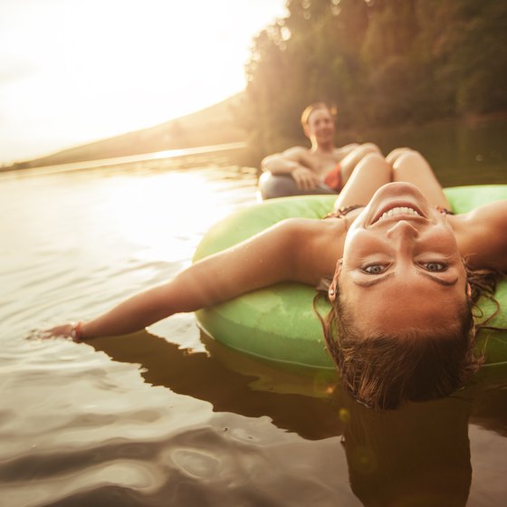 Tubing on the Rifle River in Michigan