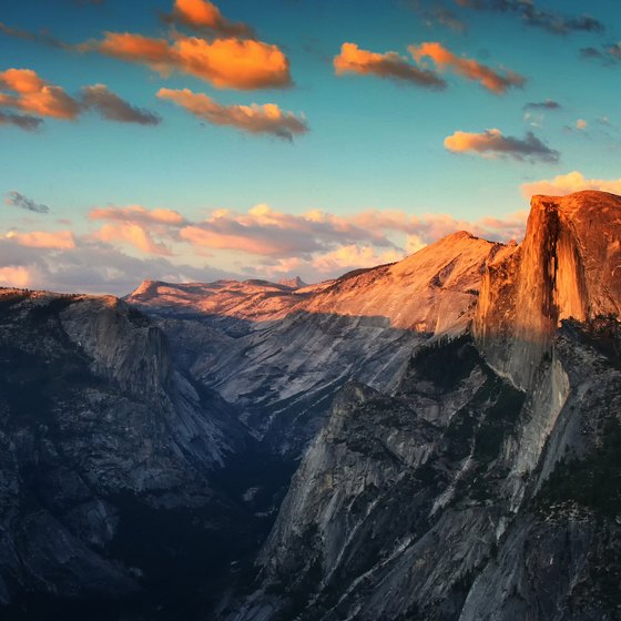 Famous Granite Formations in Yosemite Valley