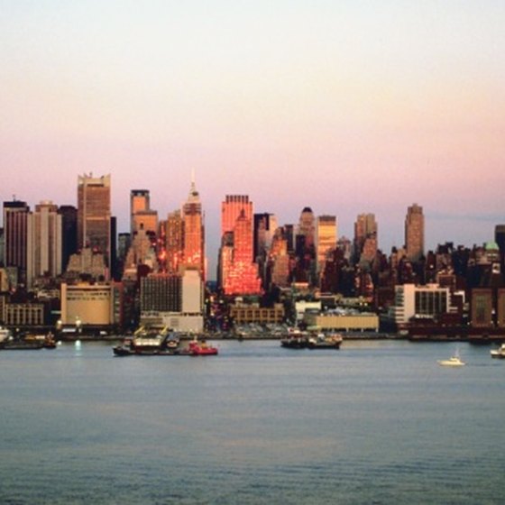 The Manhattan skyline.