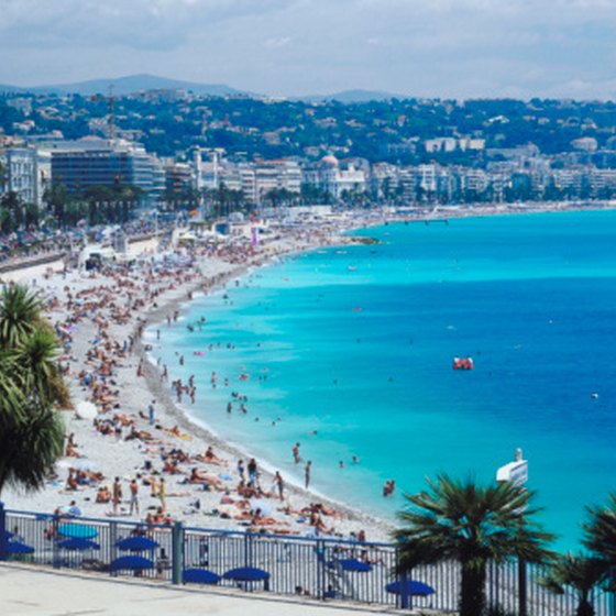 Summer weather brings vacationers to the beaches in France.