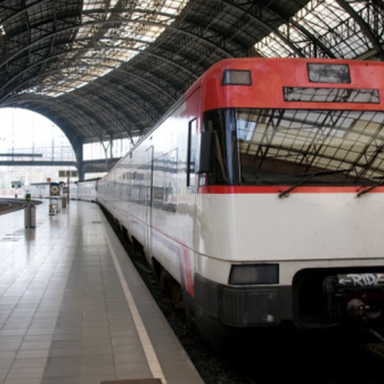 Many travelers between Rome and Barcelona opt to take the train.