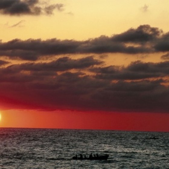 Sunset over Puerto Vallarta's Pacific waters.