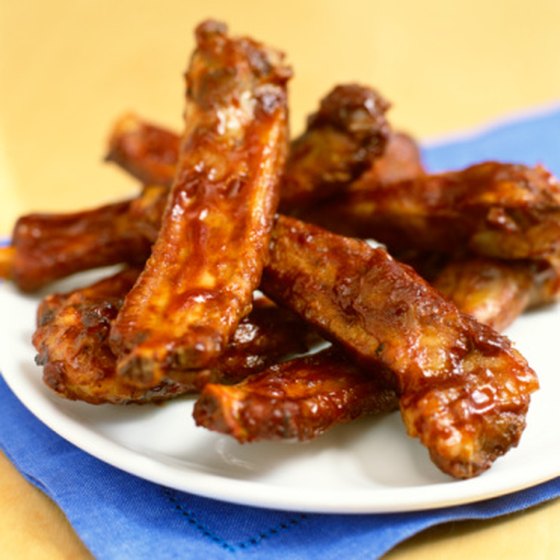BBQ ribs are available at restaurants less than three miles from Orlando International Airport.
