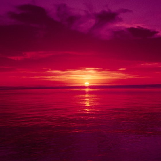 The Sea of Cortez glimmers beneath coloful sunsets.