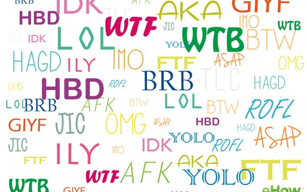 Los acrónimos en inglés más utilizados en internet
