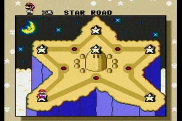 Este es el aspecto del mundo secreto de la estrella en Super Mario World.