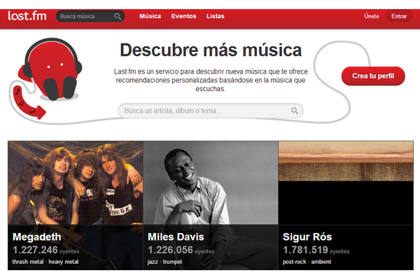 Last.fm, un pionero en la musica online.