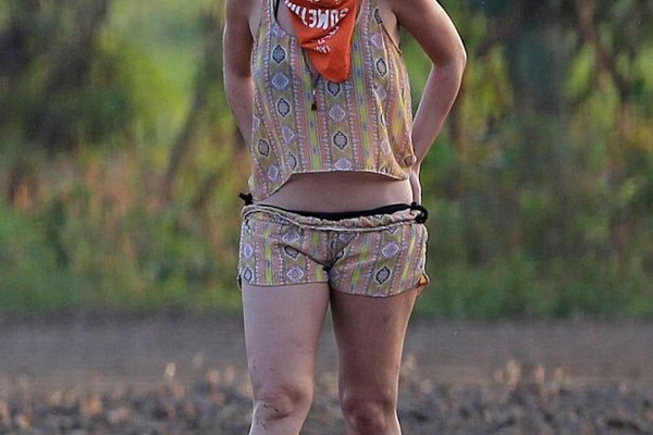 Katy Perry mientras disfrutaba de unas pequeñas vacaciones.