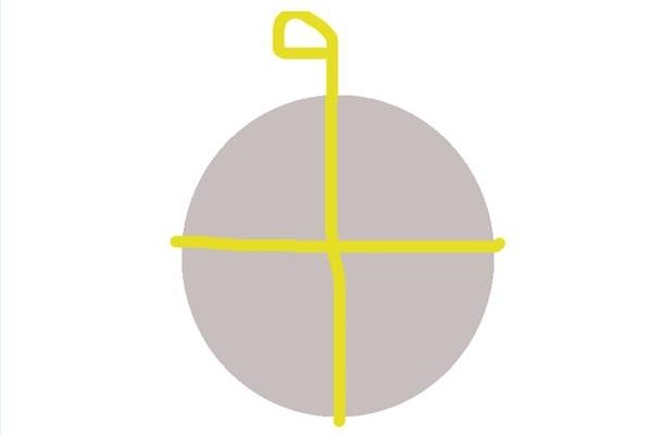 El cordón servirá para colgar la piñata.