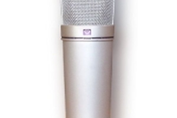 Un típico micrófono