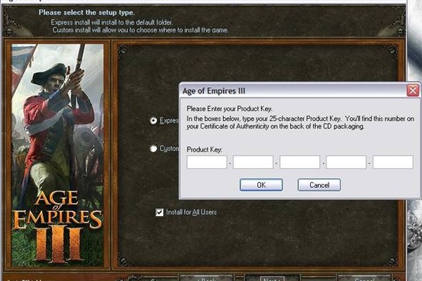 age of empires 3 where to find product key in folder steam