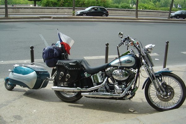 Motocicleta con remolque