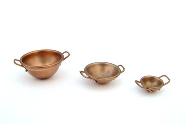 Los cuencos de cobre pueden ser interesantes en las exposiciones de utensilios de cocina.