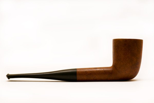 Pipa de fumar de madera.