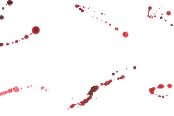 Pintar gotas de sangre puede ser difícil.
