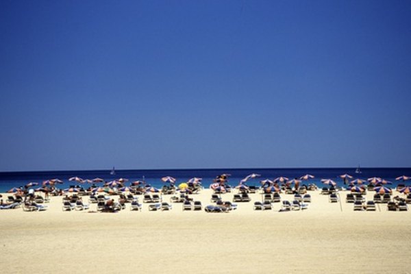 Playa turística, Fuerteventura, Islas Canarias