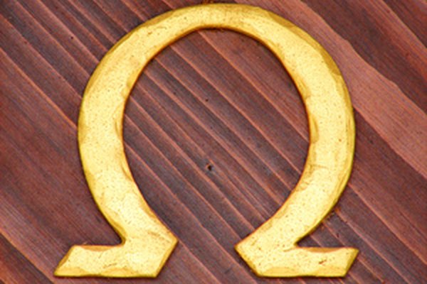 La letra griega omega es usada como un logo para los relojes Omega.