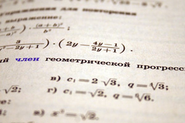 Formulas matemáticas.