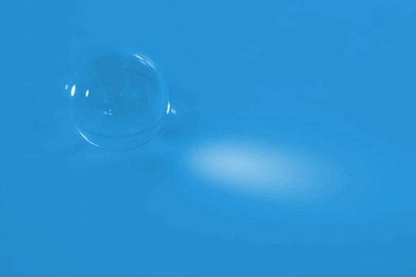 Una burbuja es un objeto transparente.