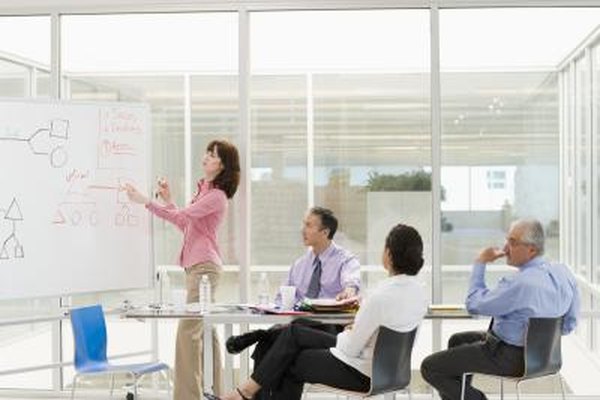 Jupiterimages/Creatas/Getty Images Las capacitaciones de liderazgo para grupos grandes o pequeños desarrolla gerentes y supervisores fuertes.