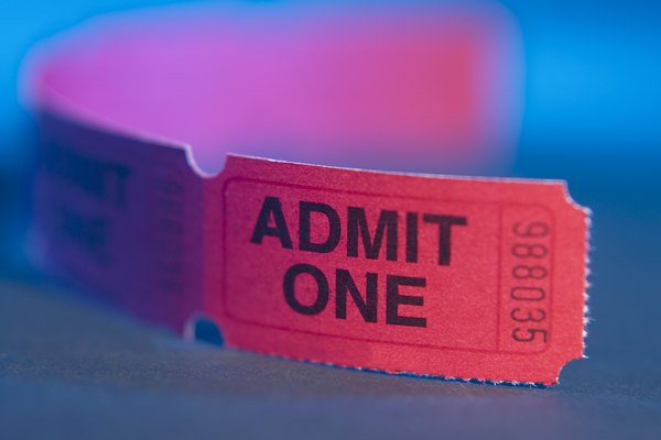 Puedes utilizar boletos de admisión como entradas a la rifa.