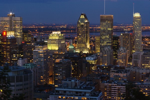 Vista aérea de Montreal.