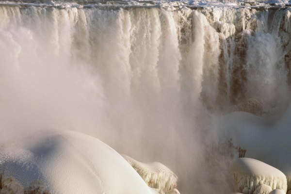 Las cataratas del Niágara en invierno.