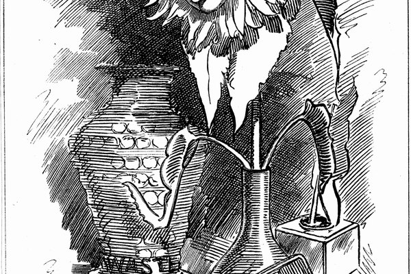 Un extravagante retrato de Oscar Wilde.