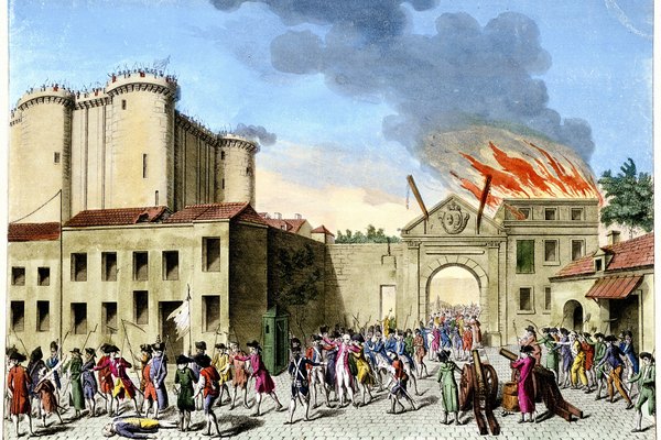 El ataque a la prisión de la Bastilla simboliza el espíritu revolucionario francés.