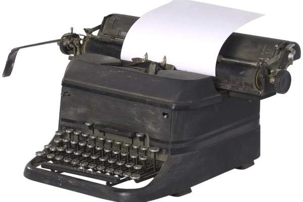 Una máquina de escribir.