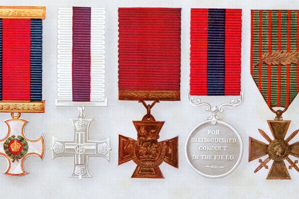 Las medallas pueden ser reliquias familiares.