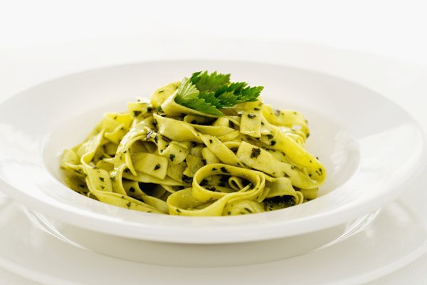 Close-up of a dish of pasta