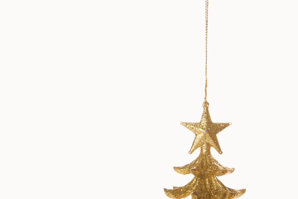 La decoración para Navidad.