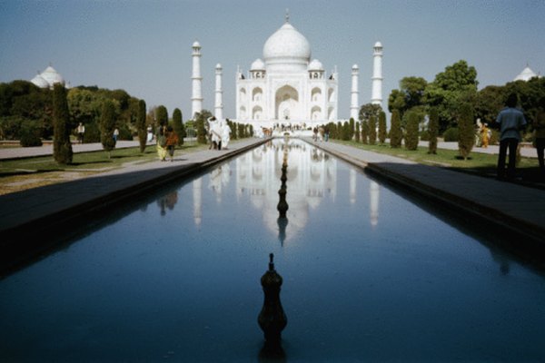 El mármol blanco fue el material elegido para construir el Taj Mahal.
