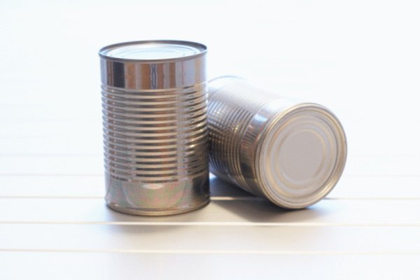 Las latas son cilindros.
