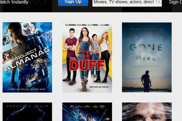 surfa på Netflix DVD-webbplatsen.
