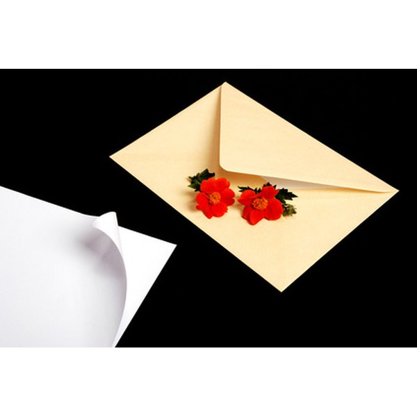 How to Address an Envelope for a Wedding Card | Synonym