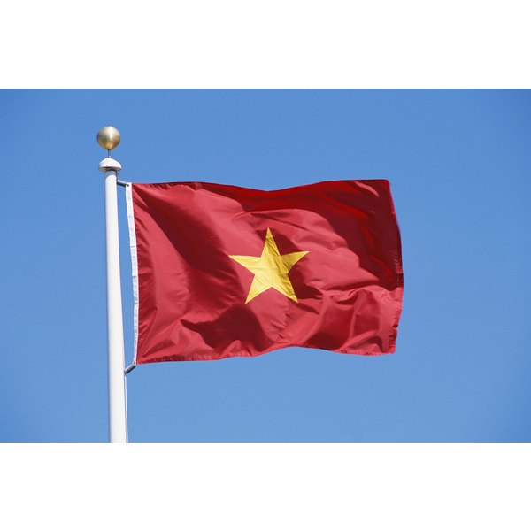 Collection 90+ Images red flag with yellow star and triangle Superb