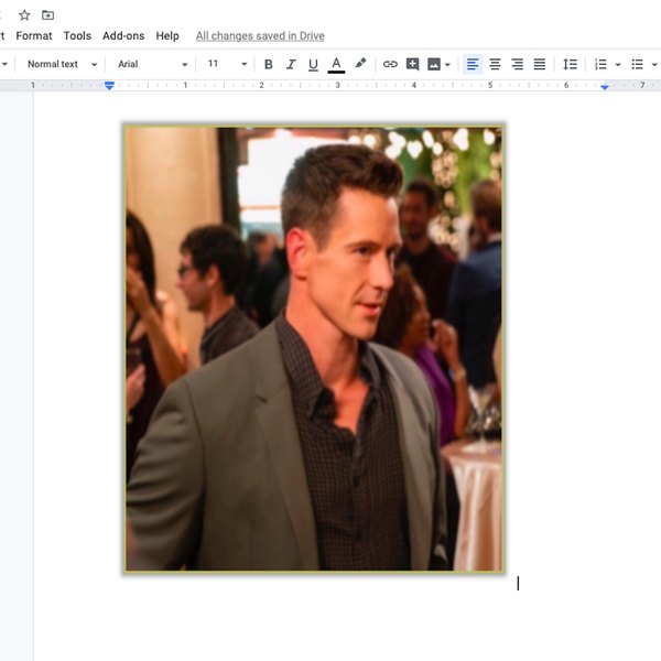 how to make an image bigger in google docs