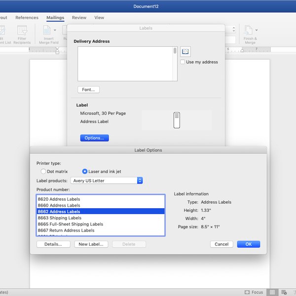 How To Print Avery Labels In Word