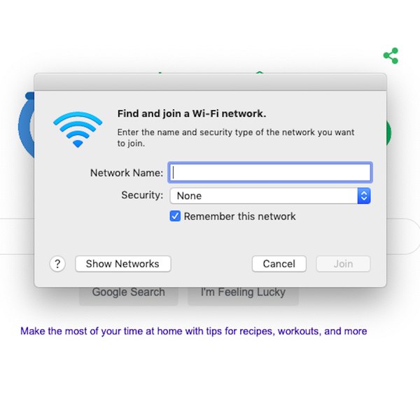 Настройка wifi на mac