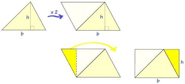 conversion of two triangle into a parallelogram