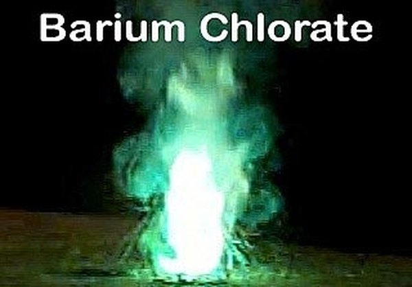 A Barium Chlorate enhanced fire